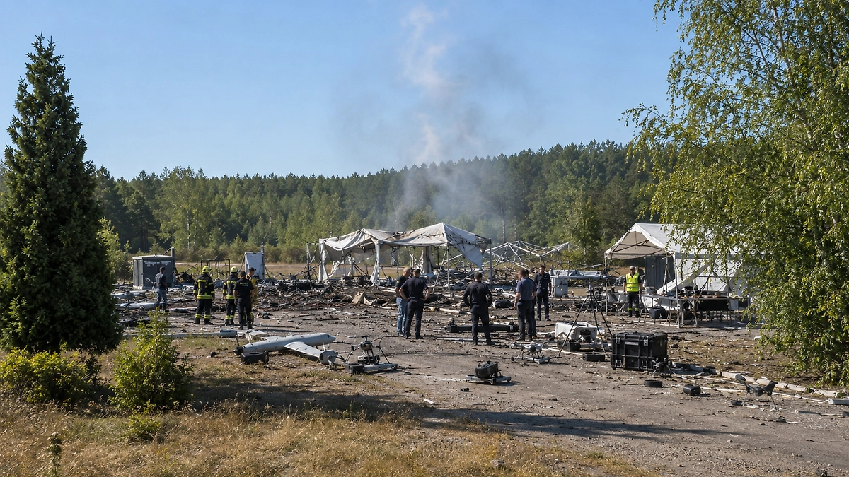 Российские войска поразили полигон с оружейной выставкой под Киевом