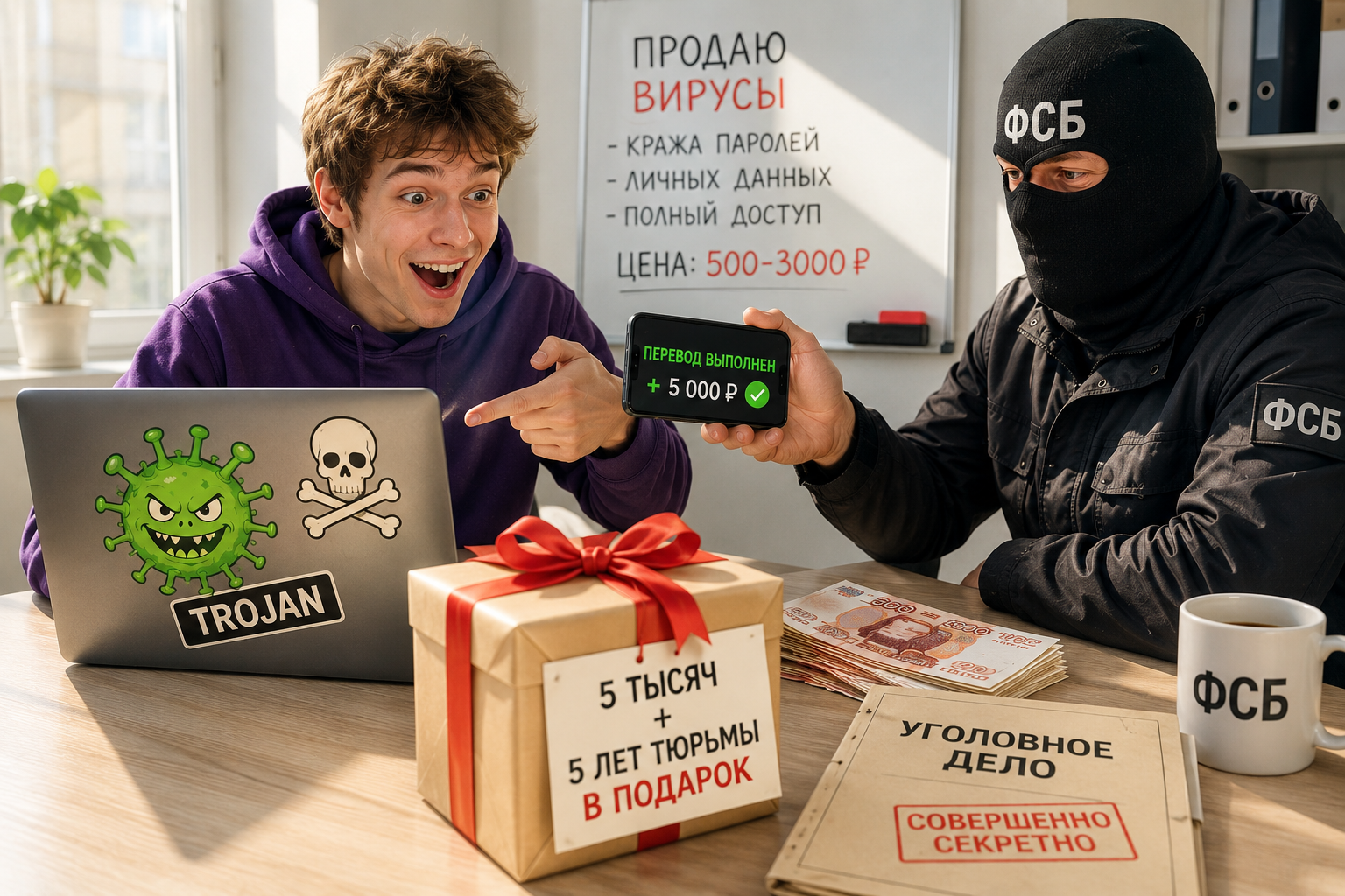 Студент из Нижнего Тагила продал троян сотруднику ФСБ и теперь рискует пять лет