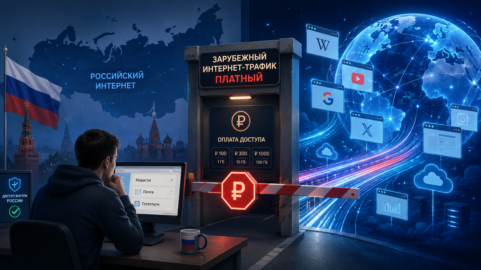 Отдельные тарифы на зарубежный интернет могут появиться в России уже этой осенью