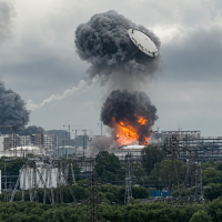 Массовая атака беспилотников на Московский нефтеперерабатывающий завод и её последствия